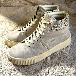 Gola Beige High-Top Sneakers